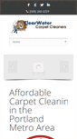 Mobile Screenshot of clearwatercarpetcleaners.net
