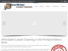 Tablet Screenshot of clearwatercarpetcleaners.net